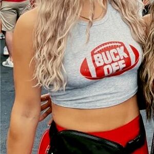 Ohio State Buckeyes Cropped Tank Size M